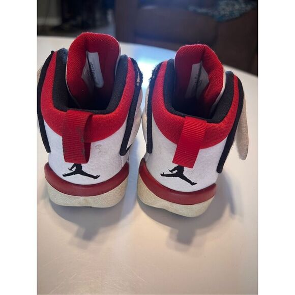 Jordan Toddler Size 10C Pro Strong Sneakers White Black Red Sporty Basketball - Picture 7 of 13